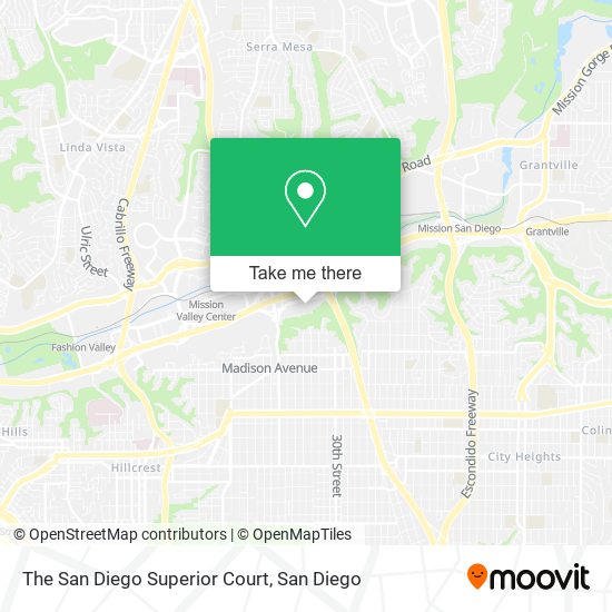 The San Diego Superior Court map