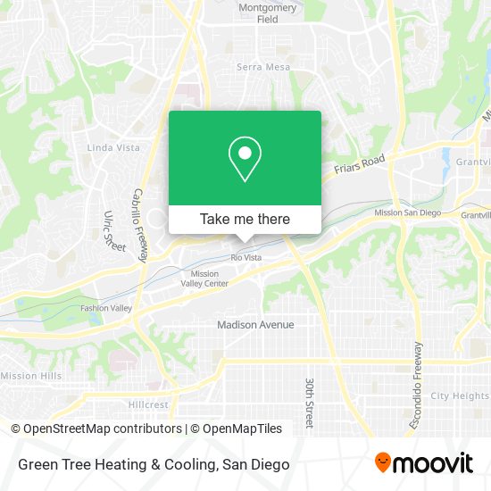 Mapa de Green Tree Heating & Cooling