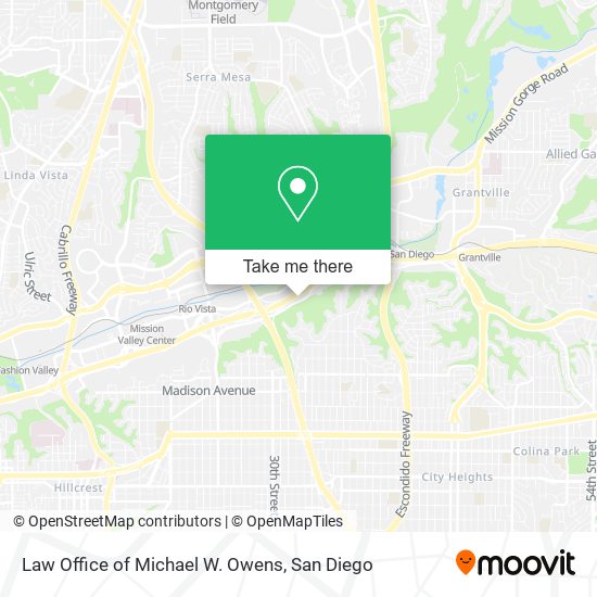 Mapa de Law Office of Michael W. Owens