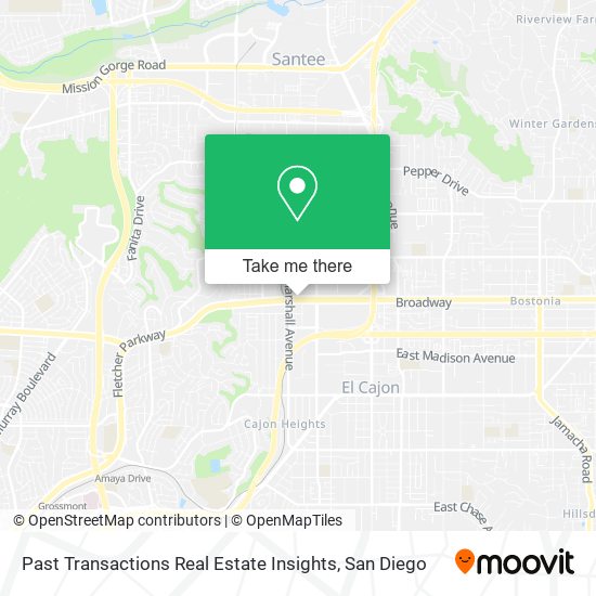 Past Transactions Real Estate Insights map