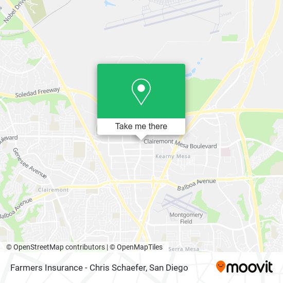 Farmers Insurance - Chris Schaefer map