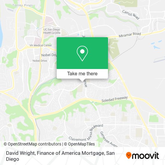 David Wright, Finance of America Mortgage map