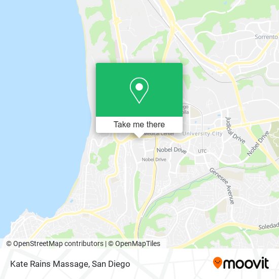 Mapa de Kate Rains Massage