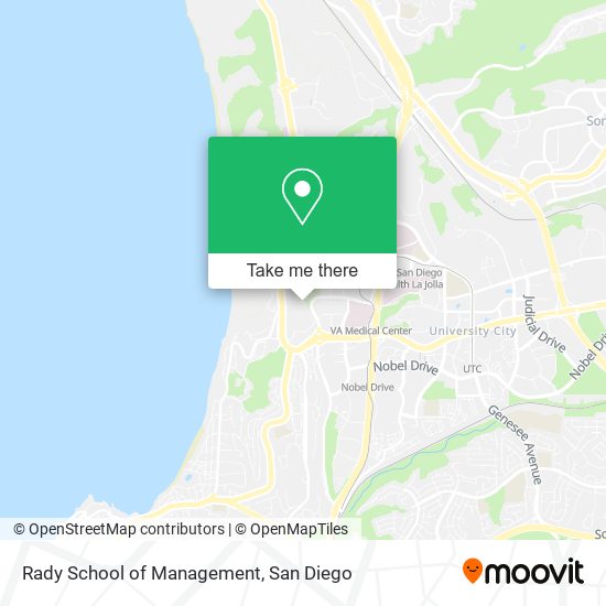 Mapa de Rady School of Management