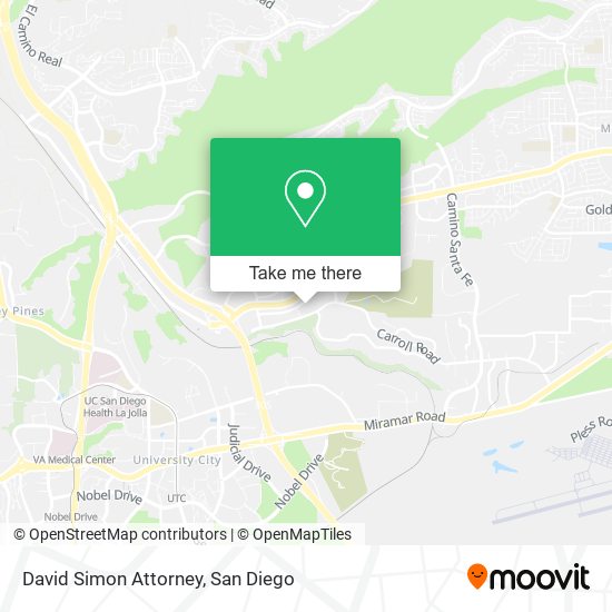 David Simon Attorney map