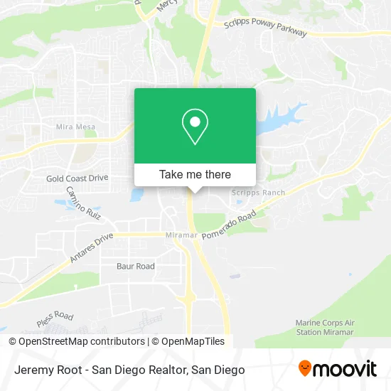 Mapa de Jeremy Root - San Diego Realtor