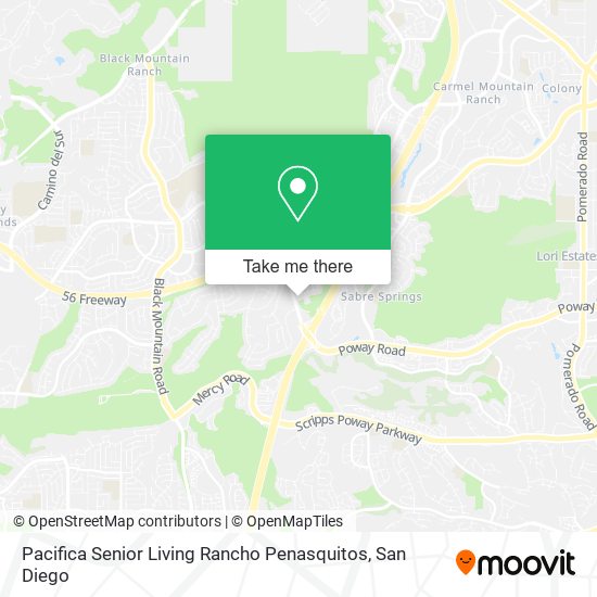 Mapa de Pacifica Senior Living Rancho Penasquitos