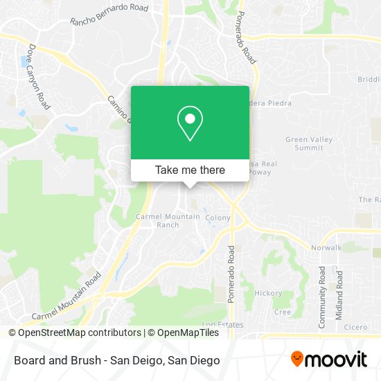 Board and Brush - San Deigo map
