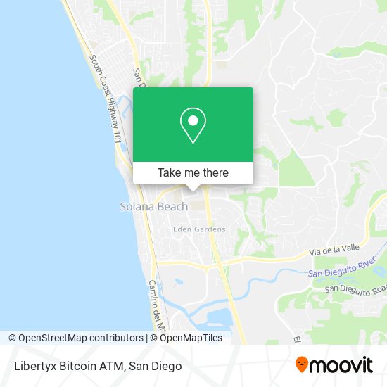 Mapa de Libertyx Bitcoin ATM