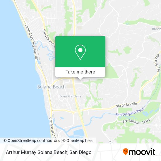 Arthur Murray Solana Beach map