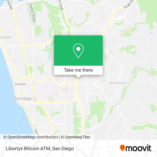 Mapa de Libertyx Bitcoin ATM