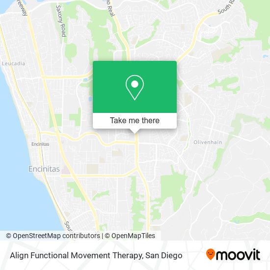 Align Functional Movement Therapy map