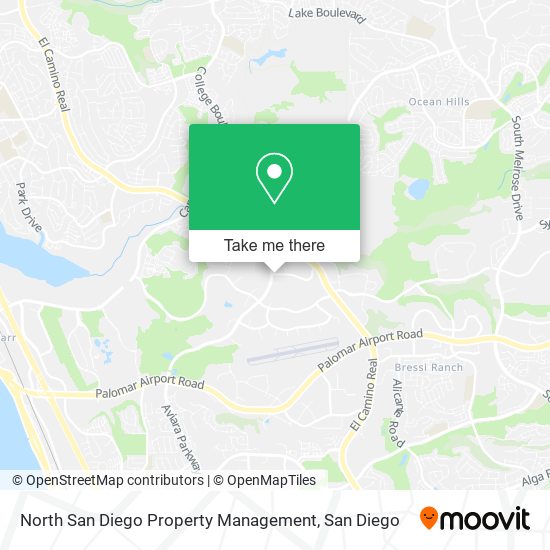 North San Diego Property Management map