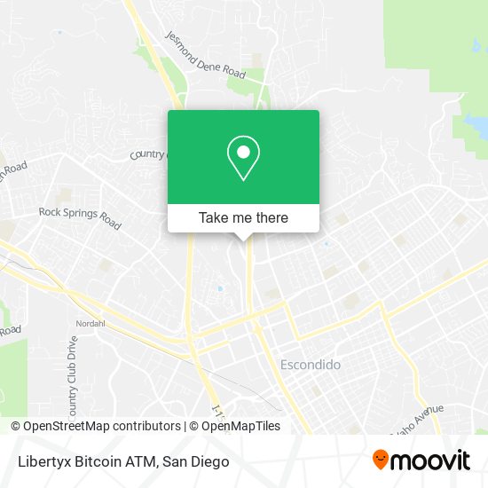 Mapa de Libertyx Bitcoin ATM