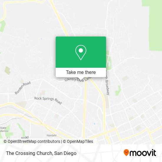 The Crossing Church map