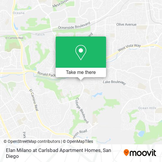 Elan Milano at Carlsbad Apartment Homes map