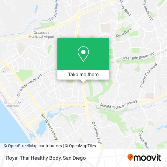 Mapa de Royal Thai Healthy Body