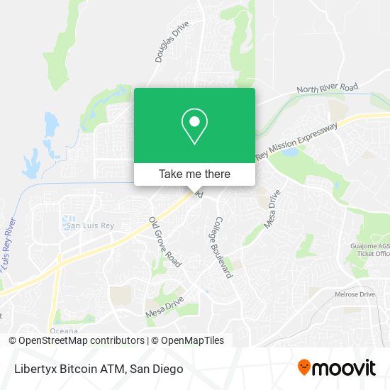 Mapa de Libertyx Bitcoin ATM