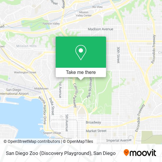 Mapa de San Diego Zoo (Discovery Playground)