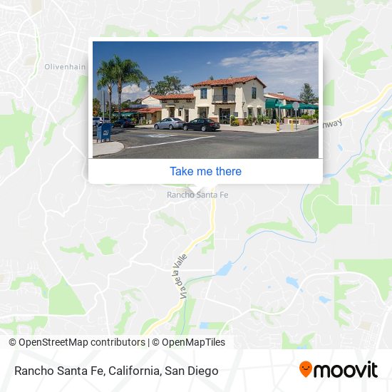 Mapa de Rancho Santa Fe, California