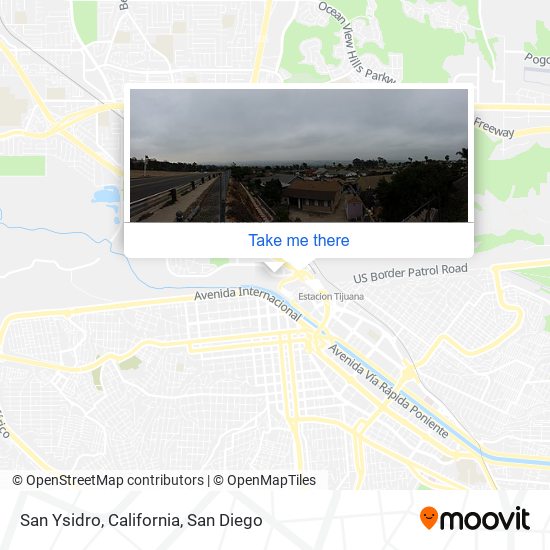 San Ysidro, California map