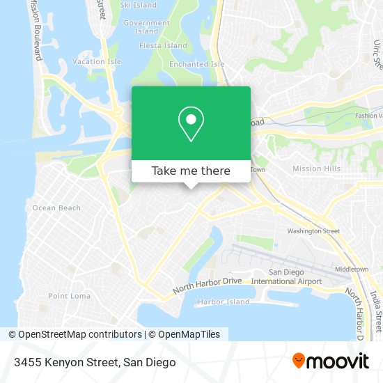 Mapa de 3455 Kenyon Street