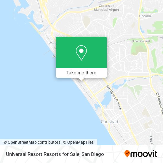 Universal Resort Resorts for Sale map