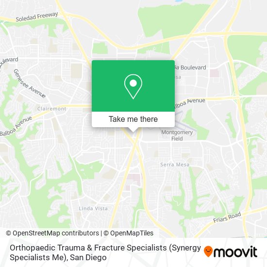 Mapa de Orthopaedic Trauma & Fracture Specialists (Synergy Specialists Me)