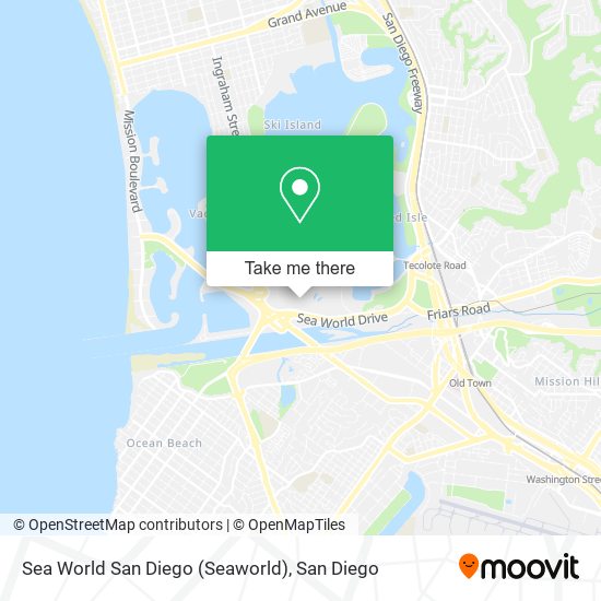 Sea World San Diego (Seaworld) map