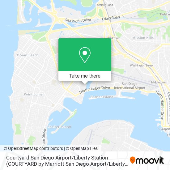 Mapa de Courtyard San Diego Airport / Liberty Station