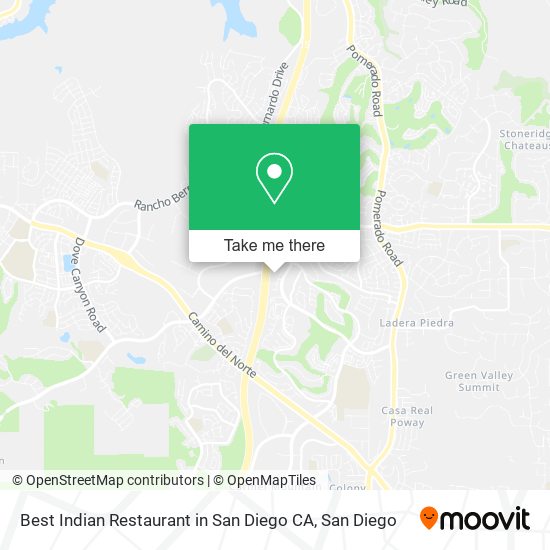 Best Indian Restaurant in San Diego CA map