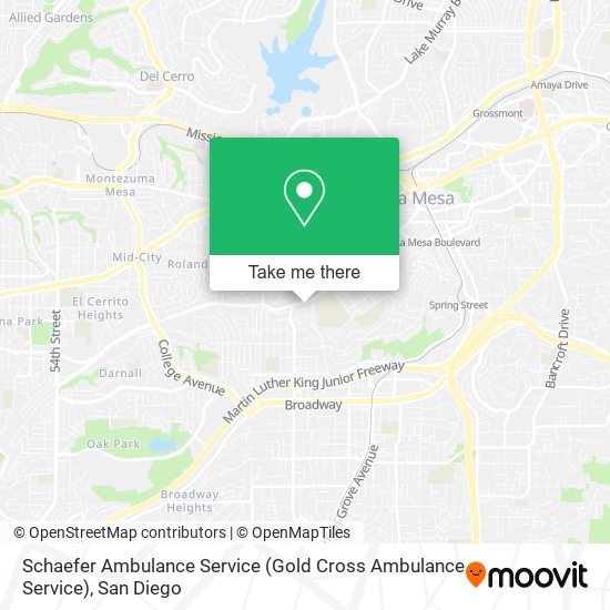 Schaefer Ambulance Service (Gold Cross Ambulance Service) map