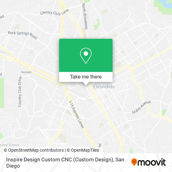 Inspire Design Custom CNC (Custom Design) map