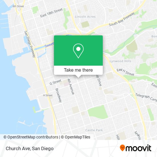 Mapa de Church Ave