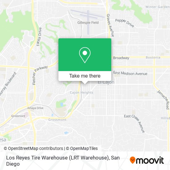 Mapa de Los Reyes Tire Warehouse (LRT Warehouse)
