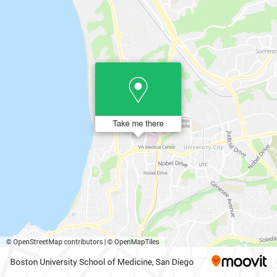 Mapa de Boston University School of Medicine