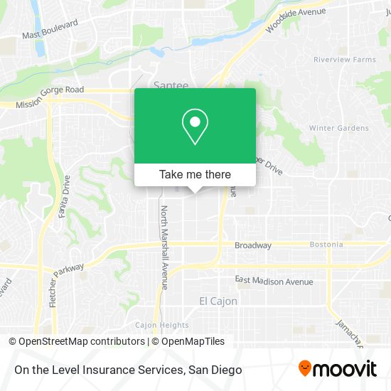 Mapa de On the Level Insurance Services