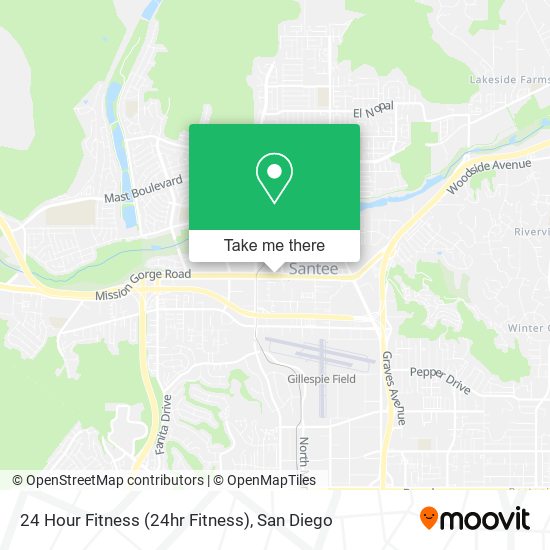 Mapa de 24 Hour Fitness (24hr Fitness)