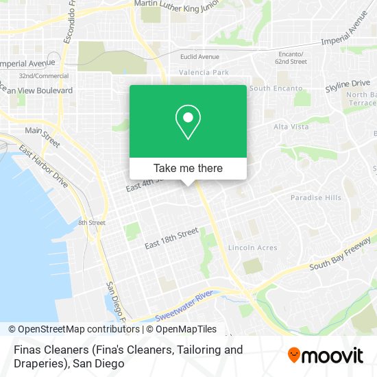 Mapa de Finas Cleaners (Fina's Cleaners, Tailoring and Draperies)