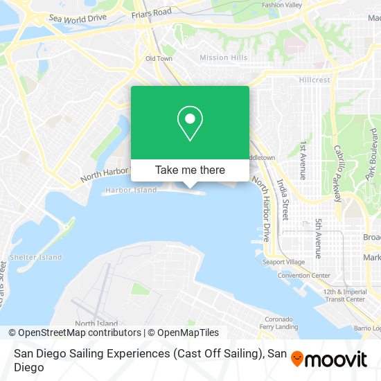 Mapa de San Diego Sailing Experiences (Cast Off Sailing)