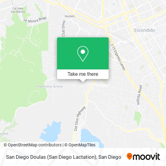 Mapa de San Diego Doulas (San Diego Lactation)