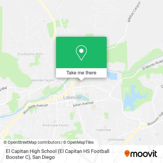 Mapa de El Capitan High School (El Capitan HS Football Booster C)