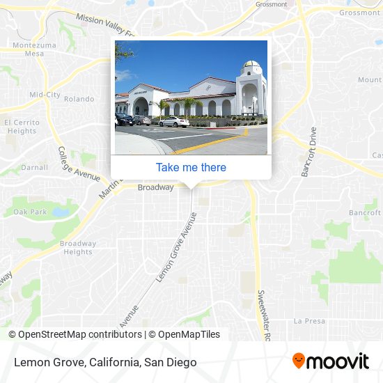 Lemon Grove, California map