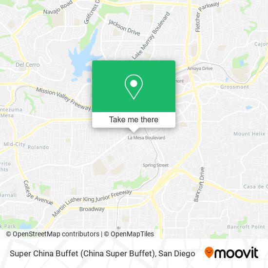 Mapa de Super China Buffet