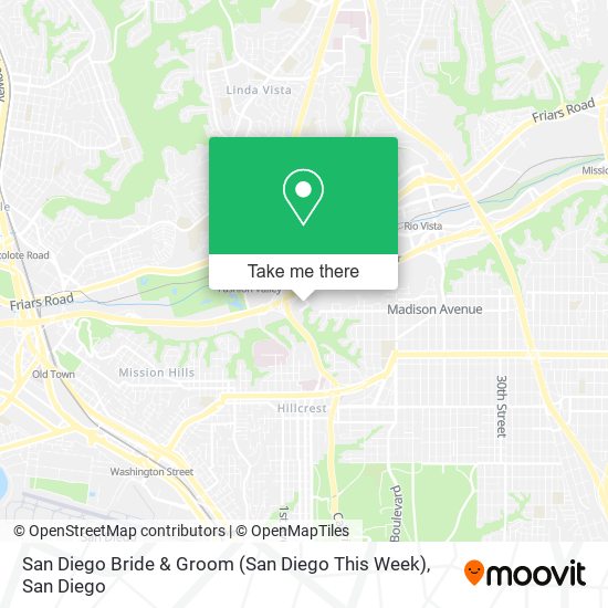 Mapa de San Diego Bride & Groom (San Diego This Week)