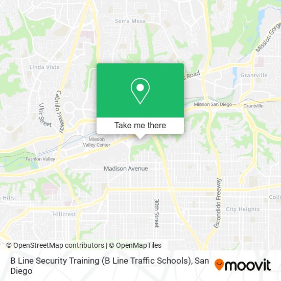 Mapa de B Line Security Training (B Line Traffic Schools)