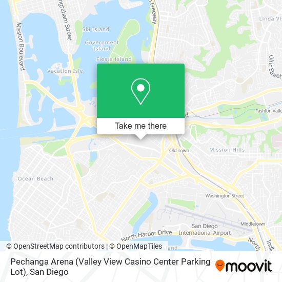 Pechanga Arena (Valley View Casino Center Parking Lot) map