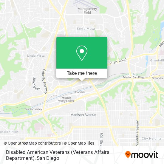 Disabled American Veterans (Veterans Affairs Department) map