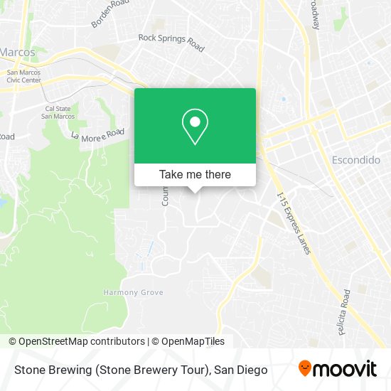 Mapa de Stone Brewing (Stone Brewery Tour)