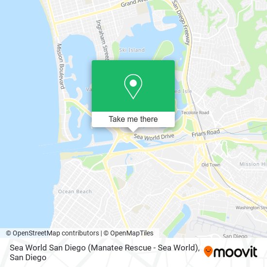 Sea World San Diego (Manatee Rescue - Sea World) map